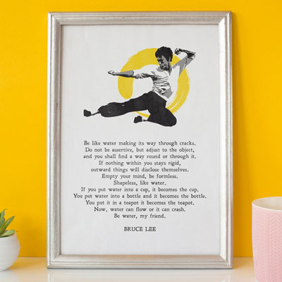 Be Like Water Poster