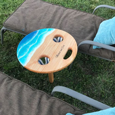 Beach Art Folding Table