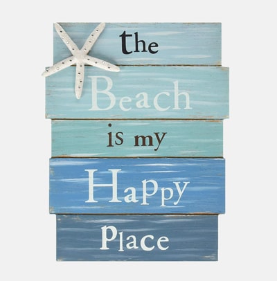 Starfish Beach Themed Plaque