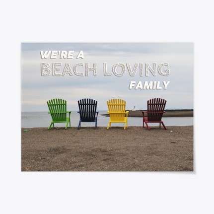 Beach Family Poster