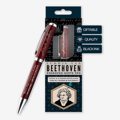 Beethoven Engraved Quote Pen