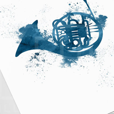 How I Met Your Mother Print - Blue French Horn