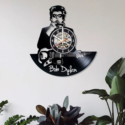 Bob Dylan Vinyl Clock