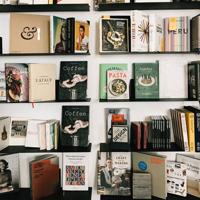 A nice bookshelf full of books