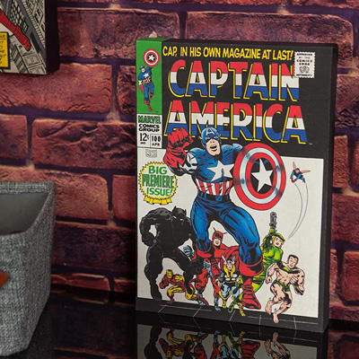 Captain America Comic Wall Art