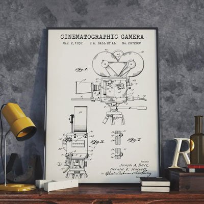 Camera Patent Poster