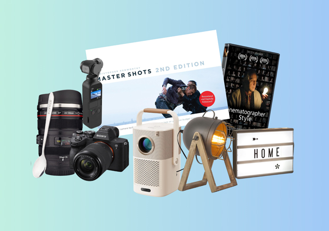a filmmaker with a camera