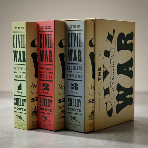 Civil War narrative 3 volume book set