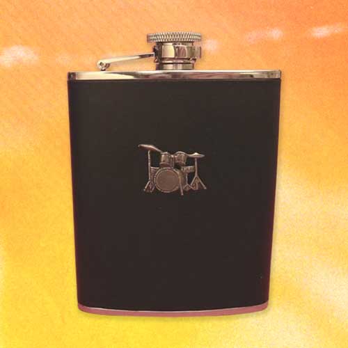 Leather Drummer Flask