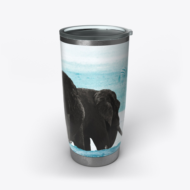 Elephant Themed Tumbler