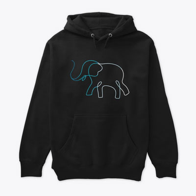 Elephant Design Hoodie