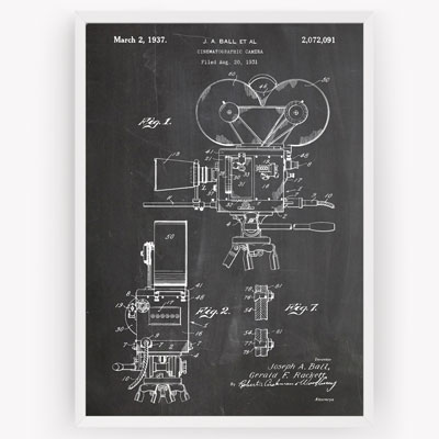 Camera Patent Poster