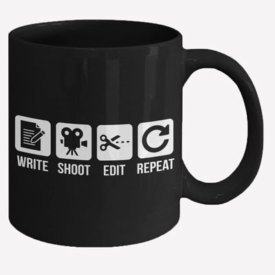 Write Shoot Edit Repeat Mug