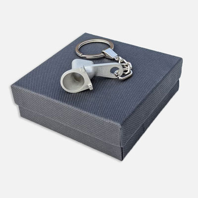 Metal Gearbox Part Keychain