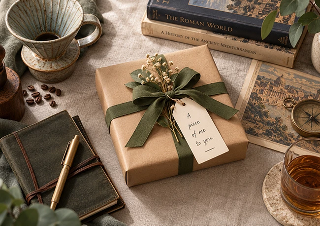 A gift on the table