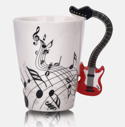 Guitar Music Note Coffee Mug