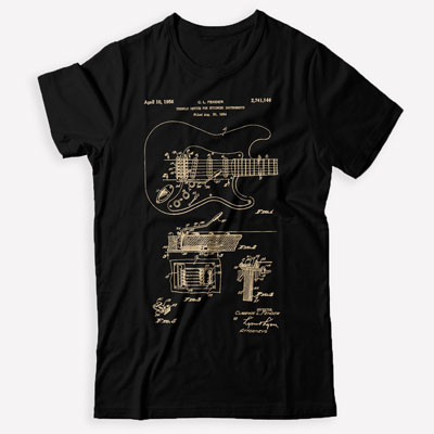 Guitar Patent T-shirt