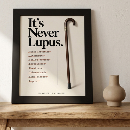 It's Never Lupus poster inspired by House M.D.