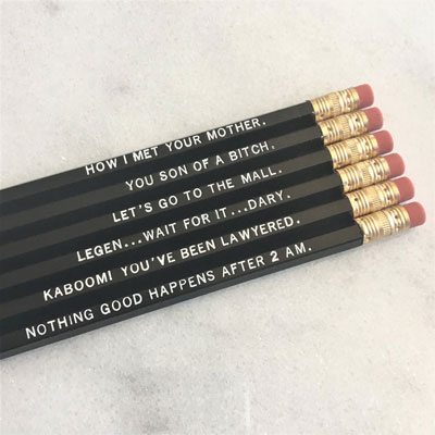 HIMYM Quotes Pencil Set