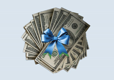 Gift and Money Graphic
