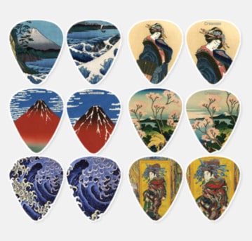 Japan Themed Guitar Picks