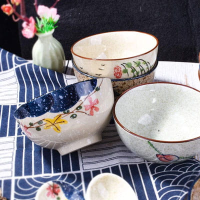 Japanese Rice Bowl Set