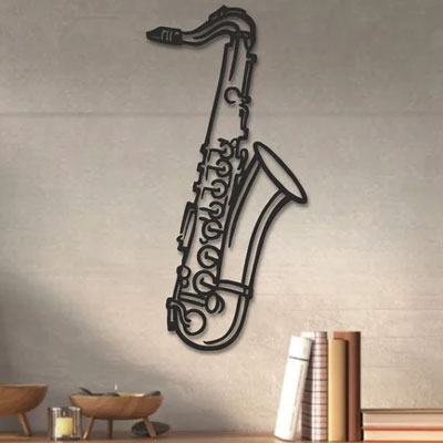 Jazz Themed Metal Wall Art