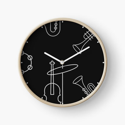 Jazz Themed Clock