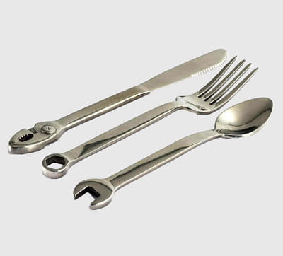Mechanic Themed Silverware Set
