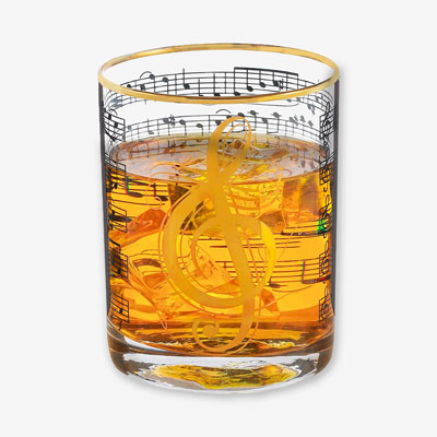 Music Whiskey Glass