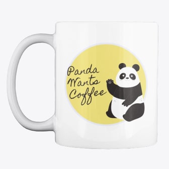 Panda Wants Coffee Mug