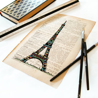 Paris Dictionary Art