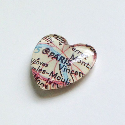 Paris Map Magnet