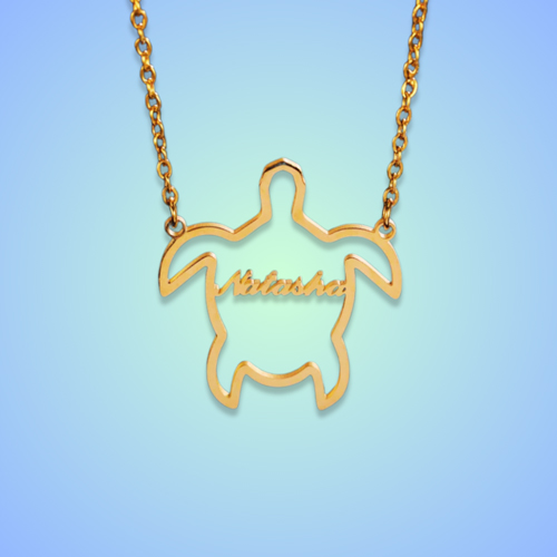 Turtle Personalized Necklace