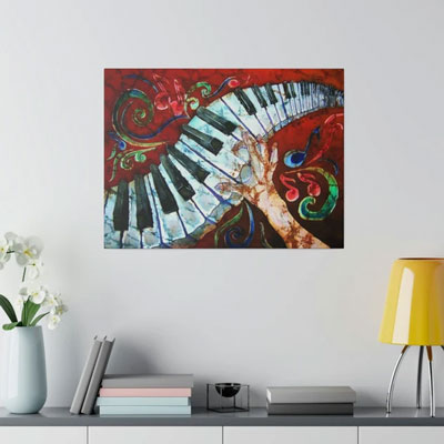 Piano Abstract Art