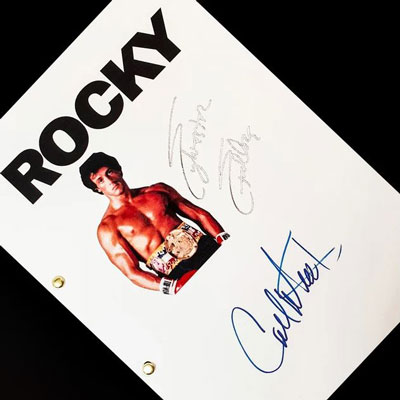 Rocky Signed Script