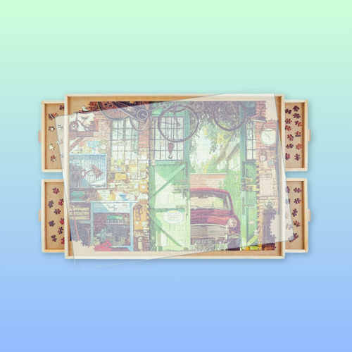 Rotating Jigsaw Puzzle Board