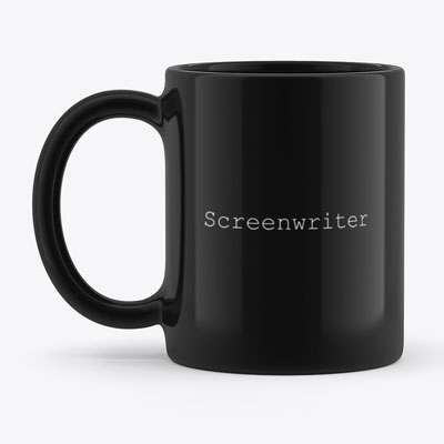 A Coffee Mug With Screenwriter Text