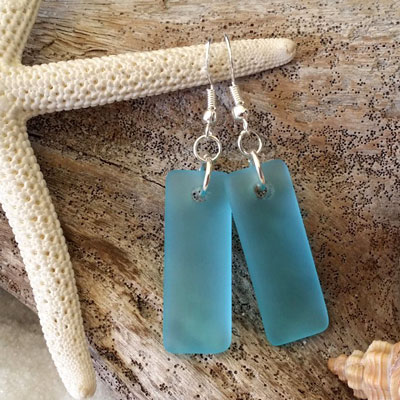 Beach Glass Earrings