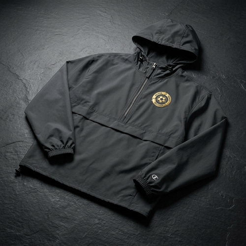 Lightweight soccer training jacket with minimal design
