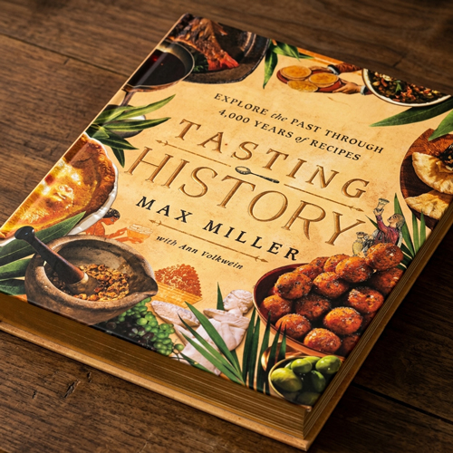 Historical cookbook recreating recipes from different eras