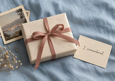 A gift on the table