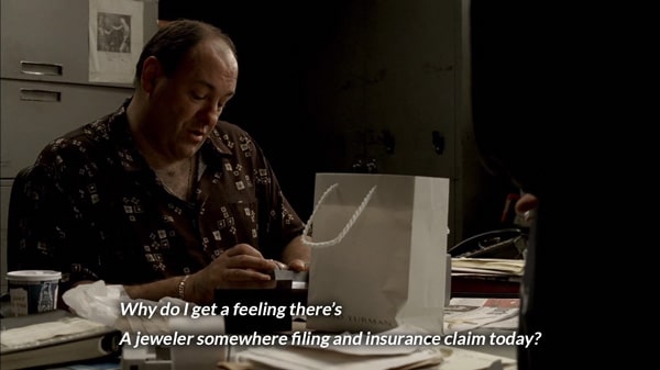 Tony Soprano with the Gifts