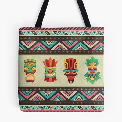 Tiki Themed Tote