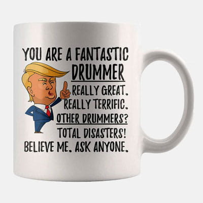 Trust Me Drummer Funny Novelty Mug Birthday Xmas Gift Humour Band Drums 