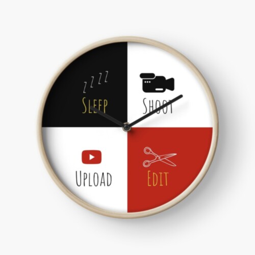 Youtuber Wall Clock